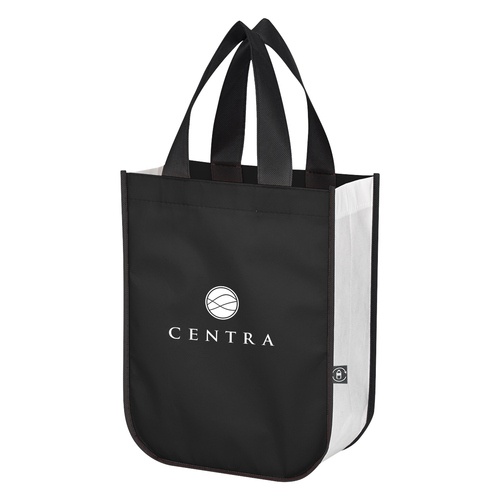 Non-Woven Shopper Tote Bag With 100% RPET Material