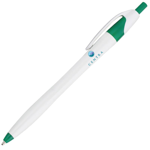 White Barrel European Design Ballpoint Pen