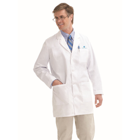 Landau Men's 3-Pocket Mid-Length Lab Coat