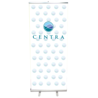 Economy Banner Retractable Stand -33"