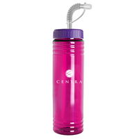 24 oz. Slim Fit Water Bottle with Straw Lid